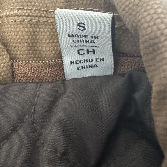 Levis Trucker Jacket Mens Small Brown Cotton Twill Full Zip Quilted Lined - Picture 6 of 16